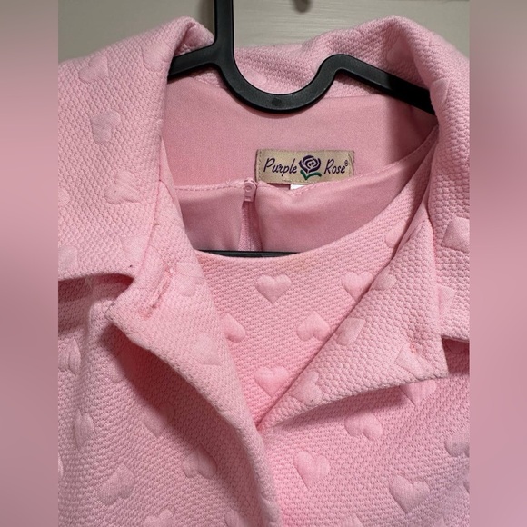 Girls hearts coat and Dress set Size 16 - Picture 4 of 5